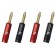 FOSI AUDIO Banana Plugs 24k Gold Plated Copper Ø8.8mm (Set of 4)