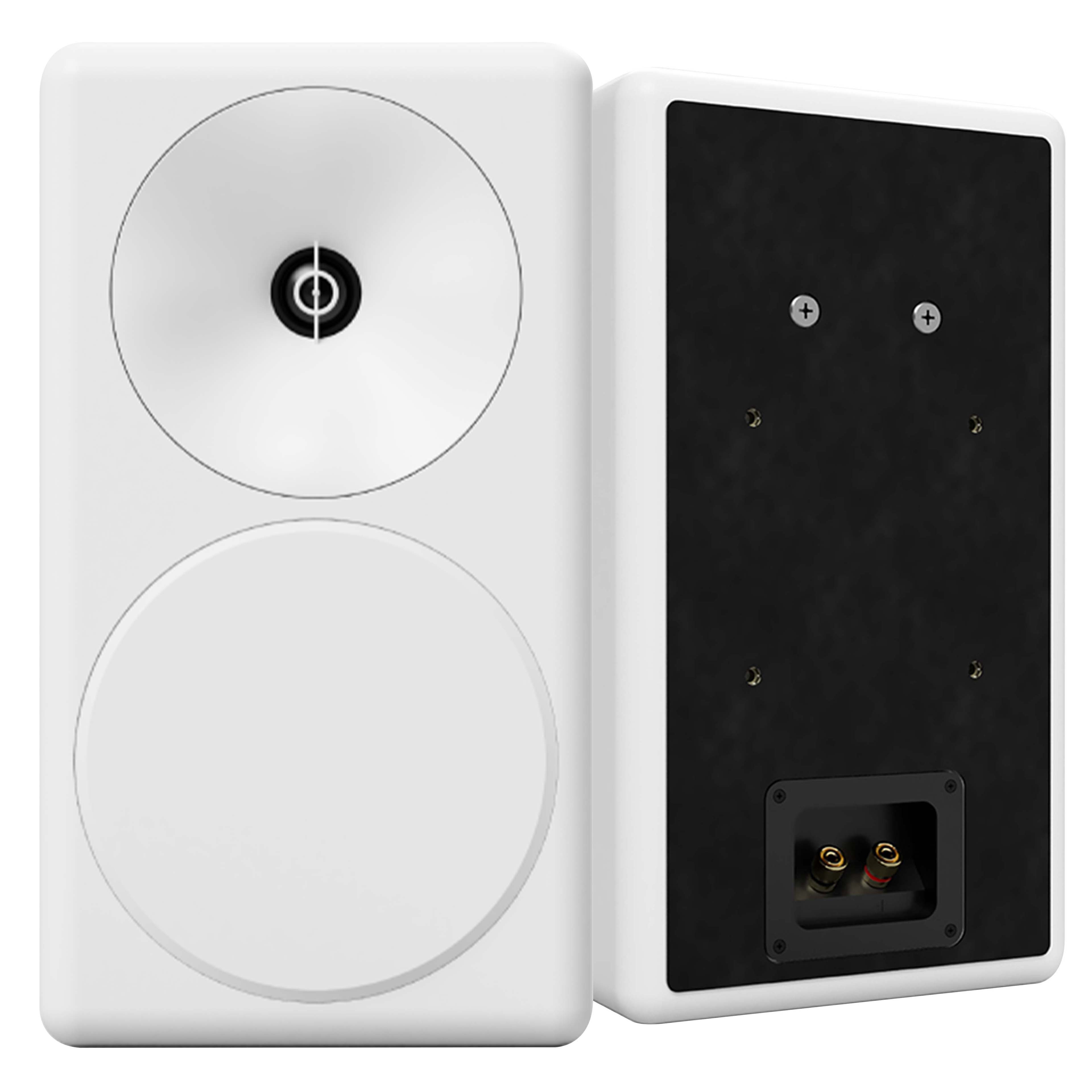 [GRADE A] ASCILAB F6BS Enceintes Bibliothèque 125W 4 Ohm 83dB Blanc (La paire)