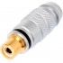 Connecteur RCA femelle verrouillable plaqué Or Noire Ø6.3mm (Unité)