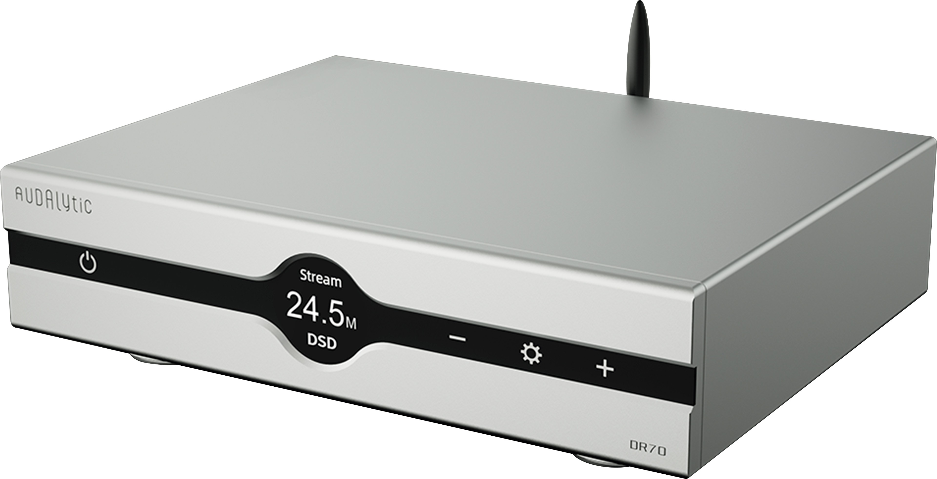 AUDALYTIC DR70 DAC R2R Streamer Roon AirPlay UPnP Bluetooth 5.0 32bit 768kHz DSD512 Silver