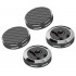 AUDIO BASTION X-PAD REF CARBON FIBER Contrepointes Aluminium Acier Inoxydable Ø48mm (Set x4)