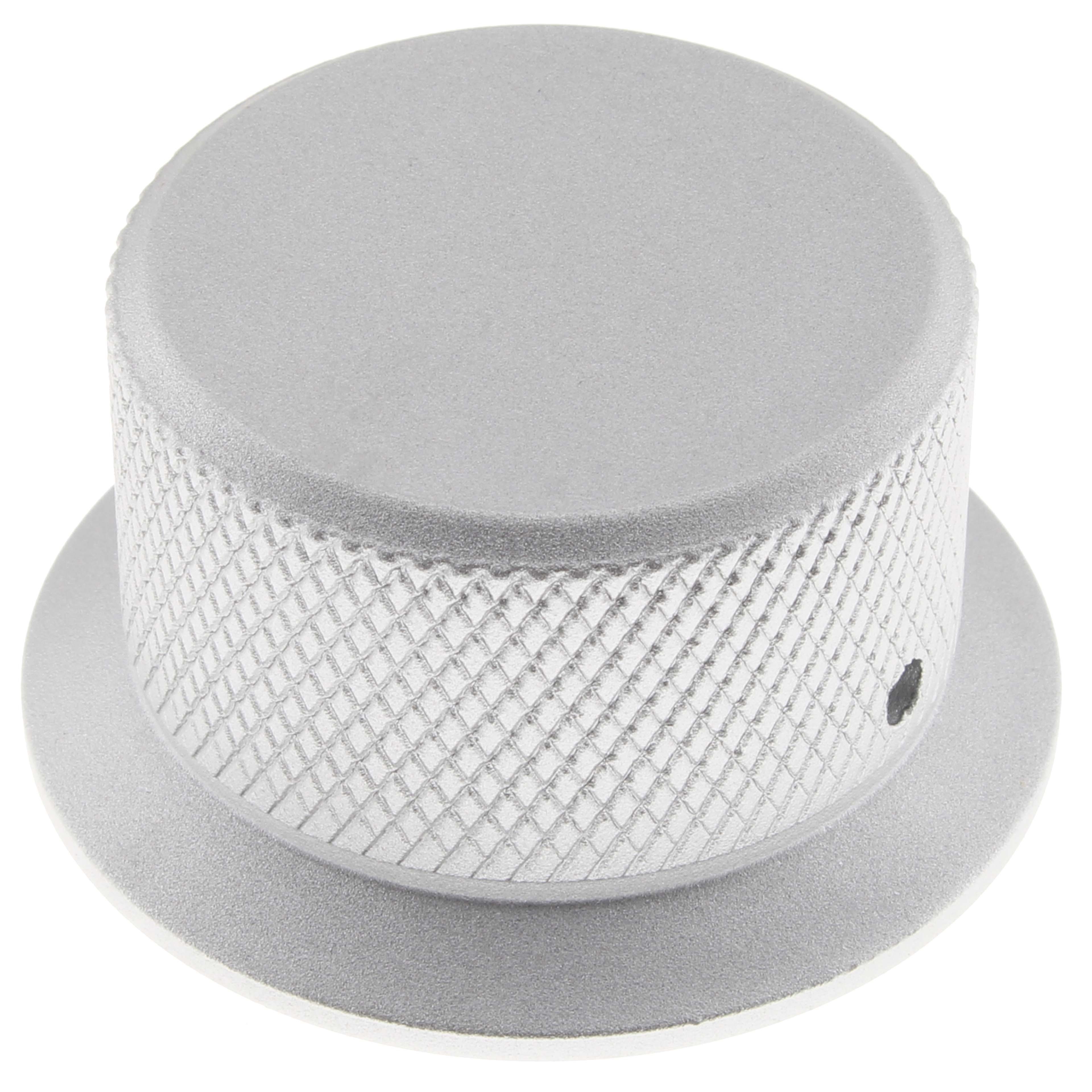 Knob Aluminium D Shaft 50mm Ø6mm Silver for DIY Case