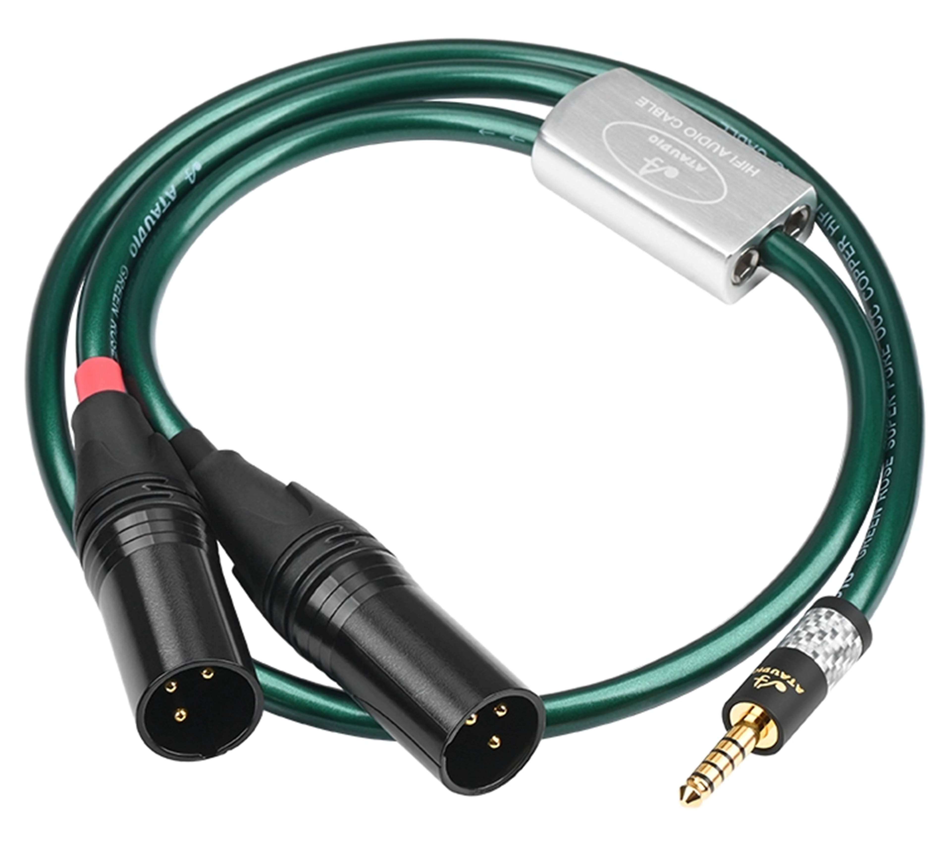 ATAUDIO AT-K002 Interconnect Cable 4.4mm Jack to 2x Male XLR 75cm