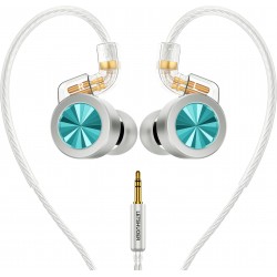 LETSHUOER D02 In-Ear Monitors IEM Dynamic Ø11mm Jack 3.5mm Blue