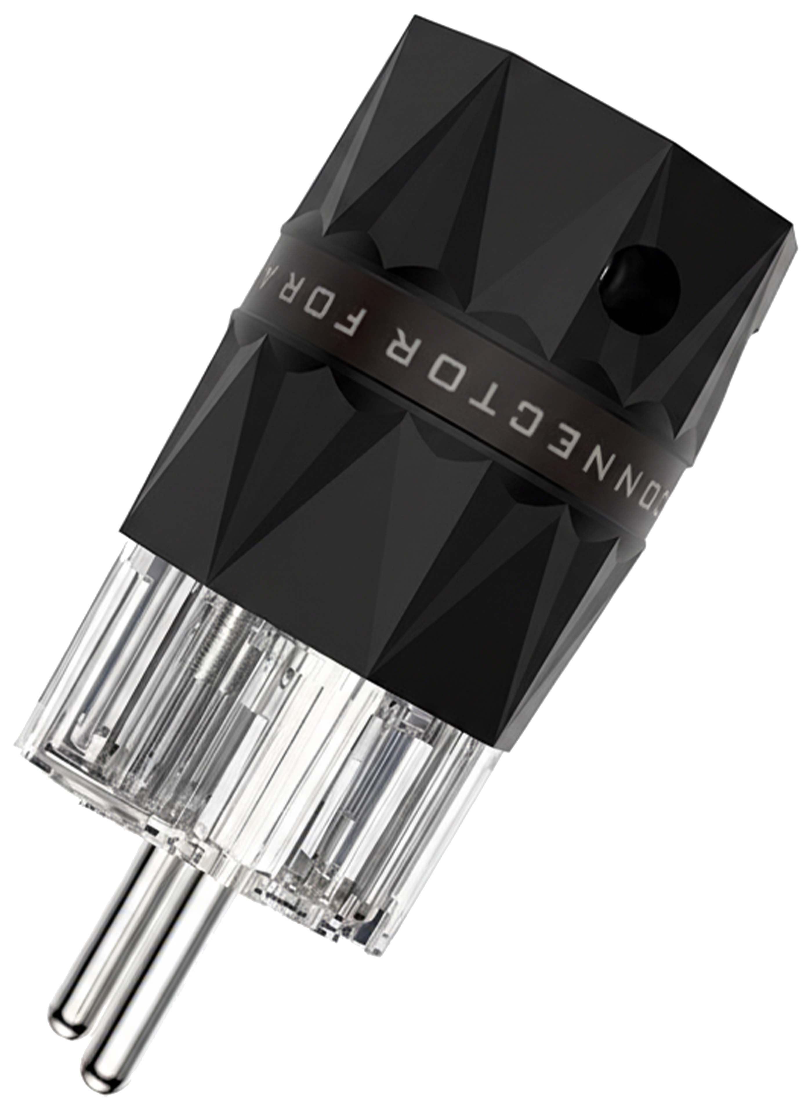 VIBORG VE503R Connecteur Secteur Schuko Type E/F Cuivre Pur Plaqué Rhodium Ø19mm