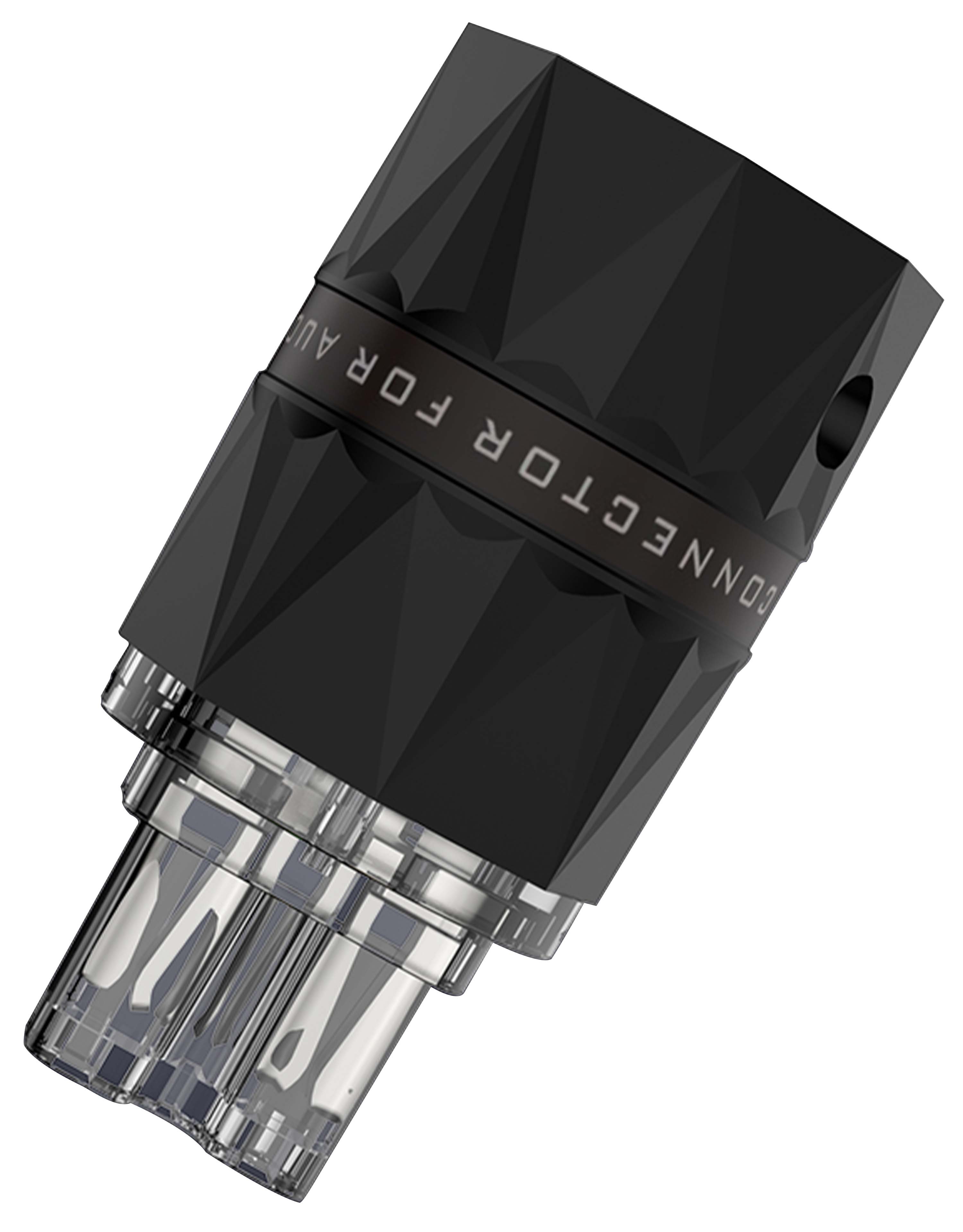 VIBORG VF503R Connecteur IEC C15 Cuivre Pur Plaqué Rhodium Ø19mm