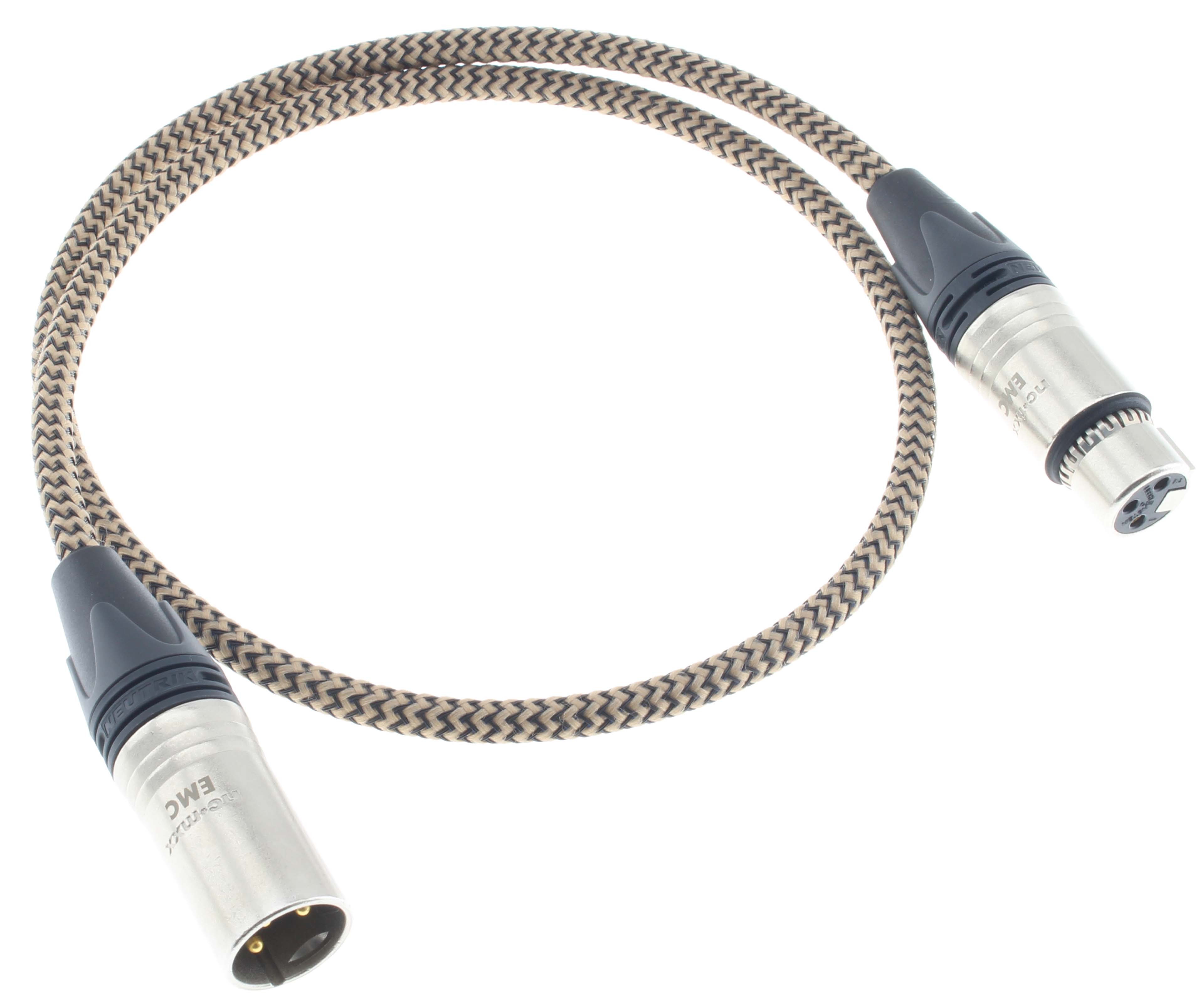 AUDIOPHONICS STEALTH Interconnect Cable AES/EBU 110 Ohm Shielded Gold Plated 0.75m
