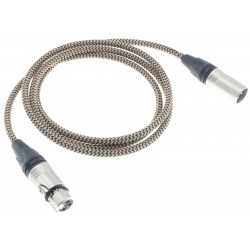 Audiophonics Stealth Câble de modulation AES/EBU 110 Ohm Blindé Plaqué Or 1.5m