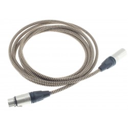 Audiophonics Stealth Câble de modulation AES/EBU 110 Ohm Blindé Plaqué Or 3m