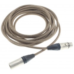 Audiophonics Stealth Câble de modulation AES/EBU 110 Ohm Blindé Plaqué Or 5m