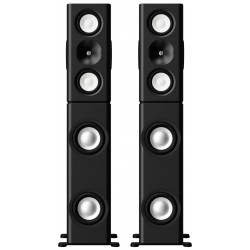 Pack ASCILAB C8C + ASCILAB BX8C Bookshelf Speakers Cardioid 3-way + Active Subwoofer Black (Pair)