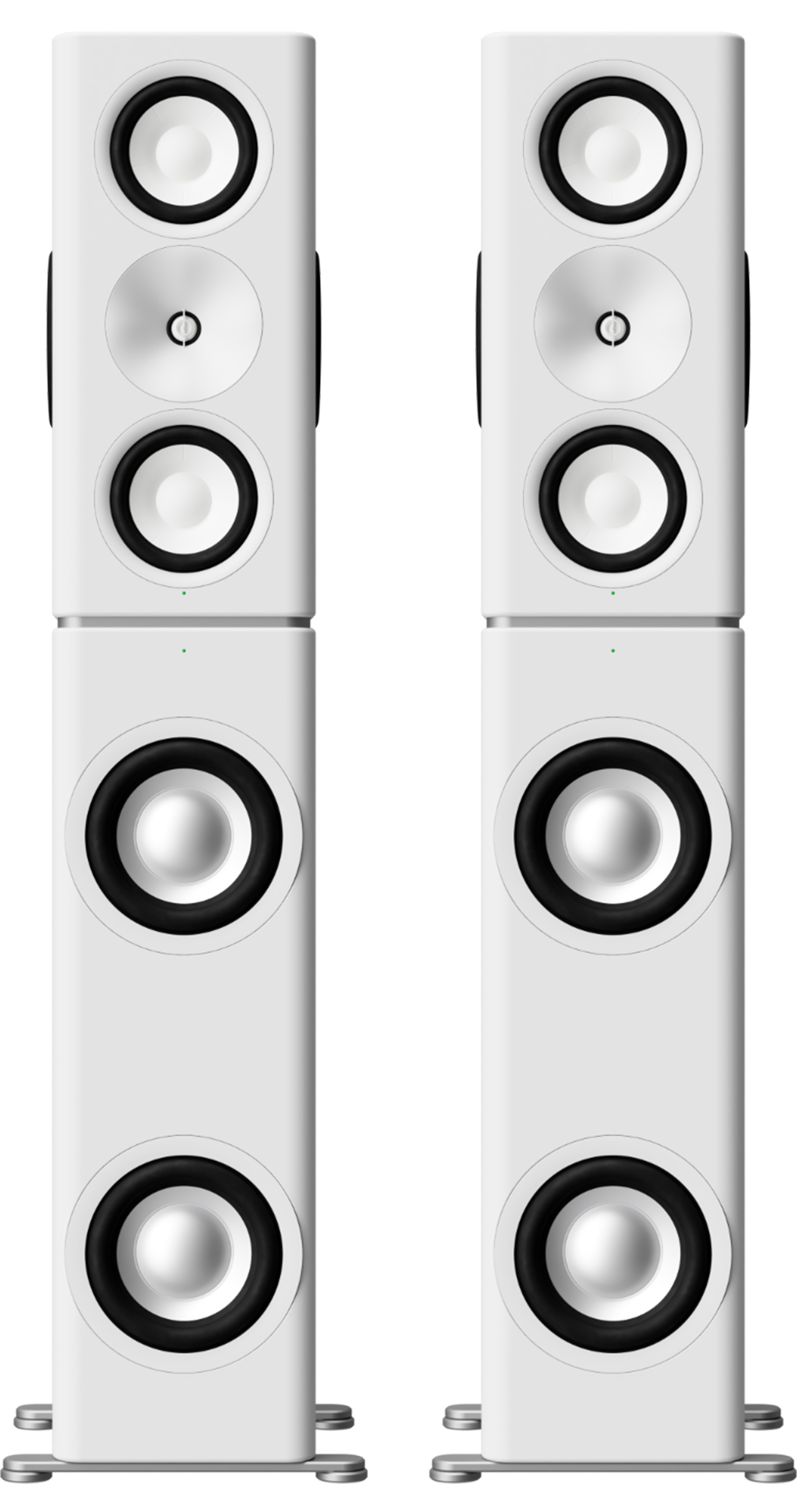 Pack ASCILAB C8C + ASCILAB BX8C Bookshelf Speakers Cardioid 3-way + Active Subwoofer White (Pair)