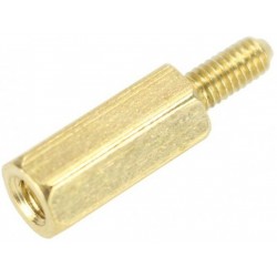 Entretoises Laiton Mâle / Femelle M2.5x13 + 6mm (x10)