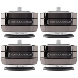 ISOACOUSTICS GAIA I NEO Vibration Absorbers 100kg Ø50mm x 65mm Dark Chrome (set x4)