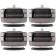 ISOACOUSTICS GAIA I NEO Absorbeurs de Vibrations 100kg Ø77 x 52mm Chrome Foncé (set x4)