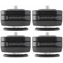 ISOACOUSTICS GAIA I NEO Absorbeurs de vibrations 100kg Ø50mm x 65mm Noir (set x4)