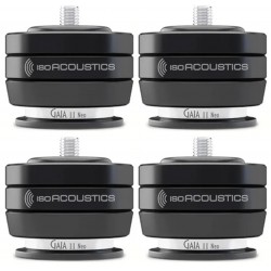 ISOACOUSTICS GAIA II NEO Absorbeurs de vibrations 55kg Ø65mm x 50mm Noir (set x4)