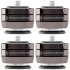ISOACOUSTICS GAIA III NEO Absorbeurs de Vibrations 32kg Ø56mm x 45mm Chrome Foncé (set x4)