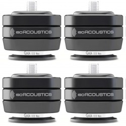 ISOACOUSTICS GAIA III NEO Vibration Absorbers 32kg Ø56mm x 45mm Black (set x4)