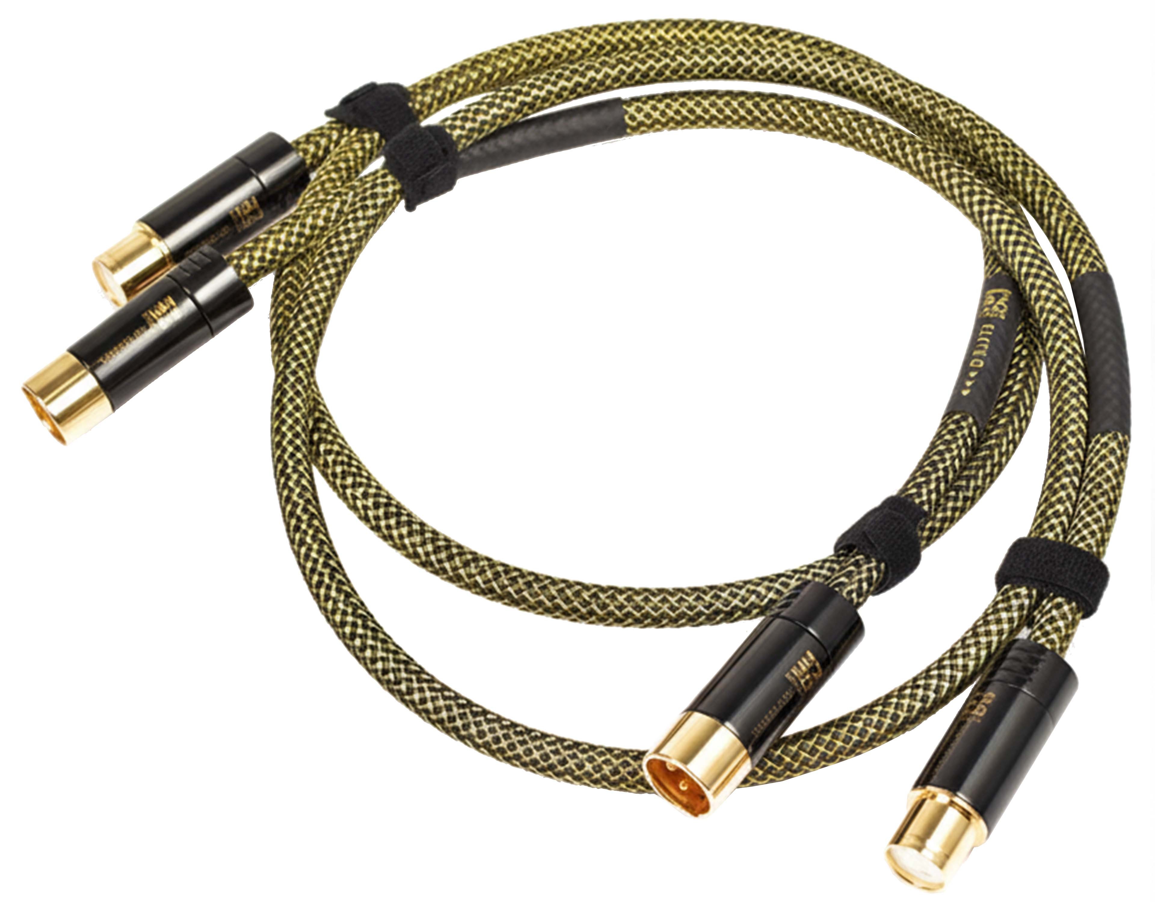 RAMM AUDIO ELITE 8 Câbles XLR Cuivre OCC Cryo Plaqué Or 1.5m (La paire)