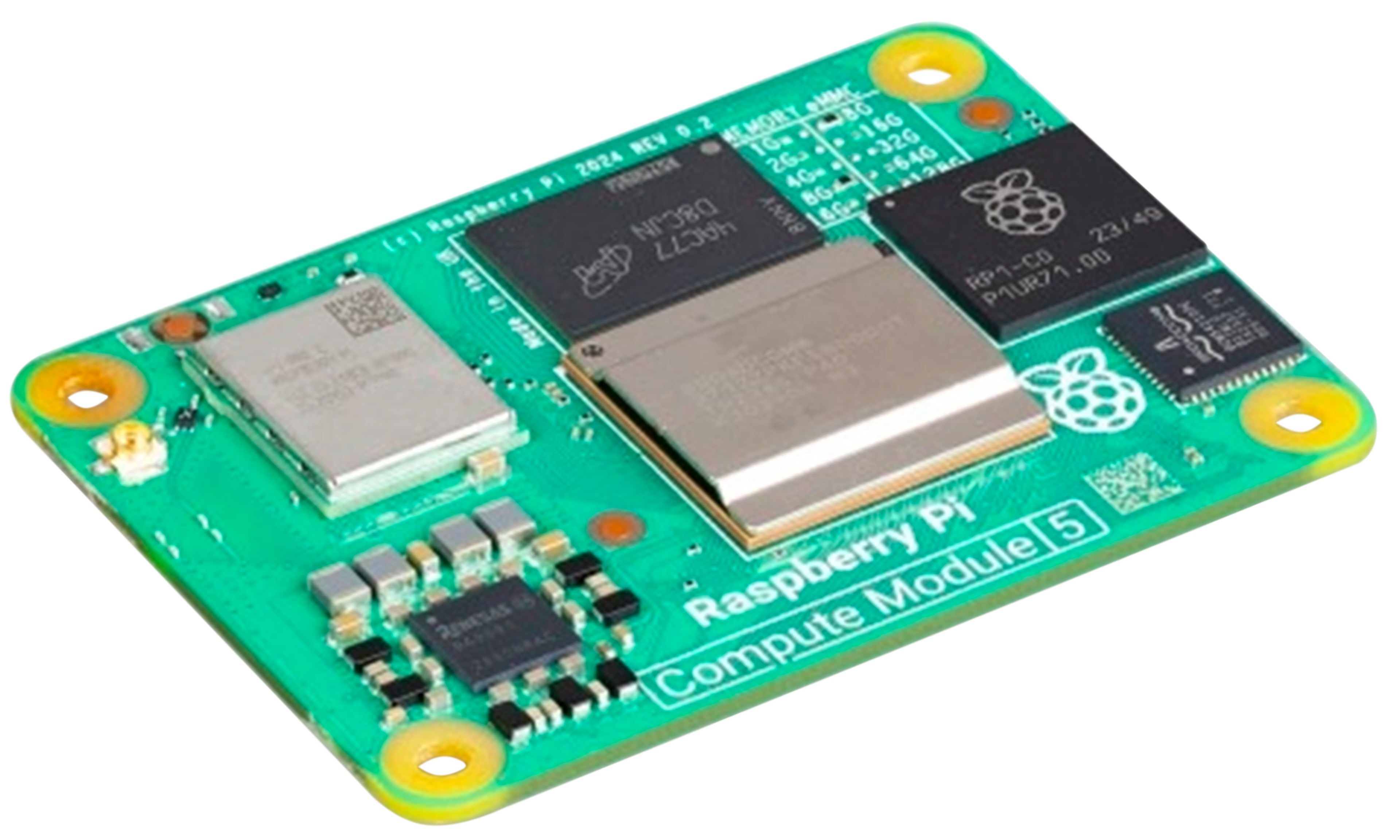 RASPBERRY PI COMPUTE MODULE 5 8Go RAM 16Go eMMC 4x2.4GHz WiFi