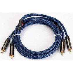CYK Câble modulation stéréo RCA-RCA OFC 24K 1.5m