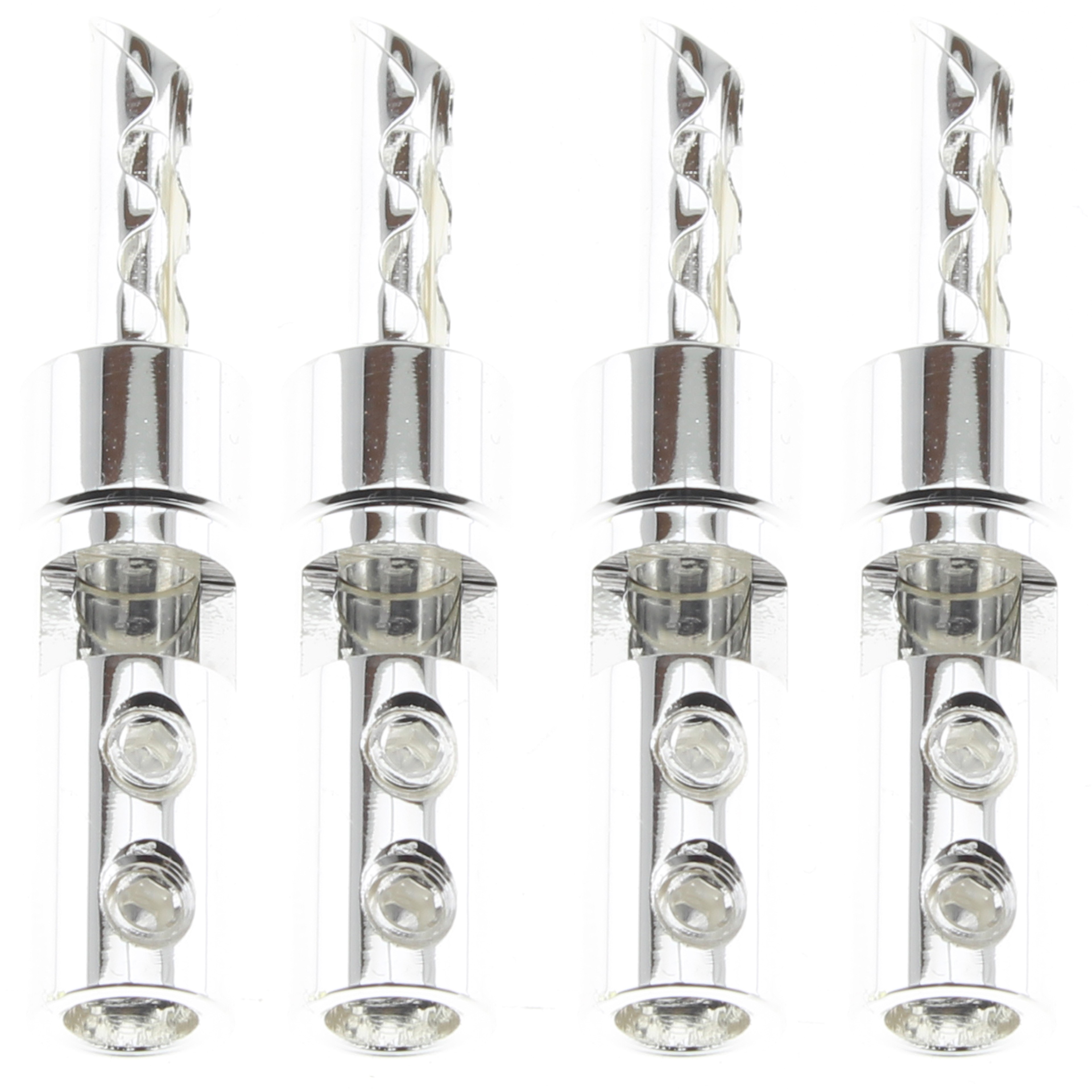 XANGSANE XS-A019 Banana Plugs Silver Plated Pure Copper Ø5mm (Set x4)