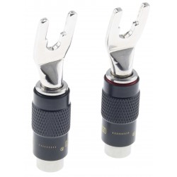 EIZZ EZ-506 Rhodium-Plated Copper Spades Ø8mm (Pair)