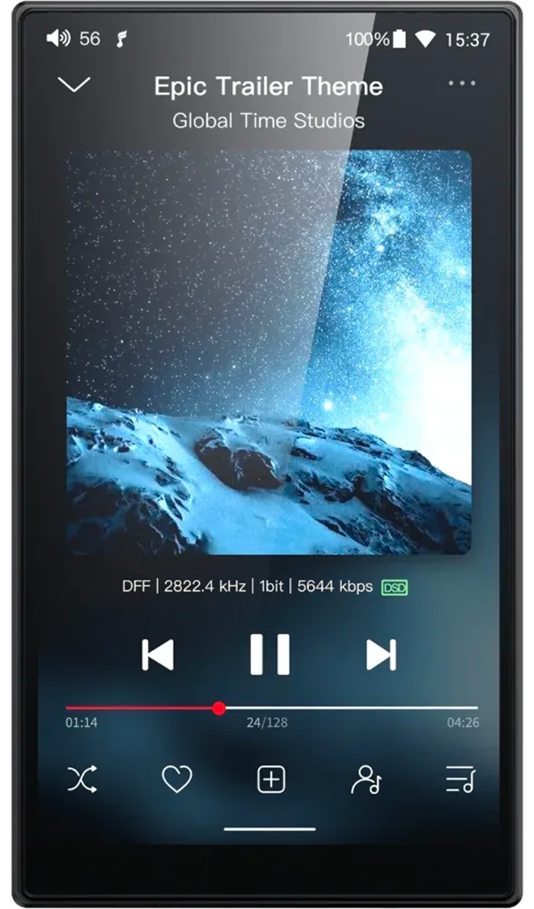FIIO JM21 Baladeur Audio Numérique DAP 2x CS43198 Bluetooth WiFi 32bit 384kHz DSD256 Noir