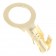 Ring Crimp Terminal Gold-Plated Ø5mm (x10)
