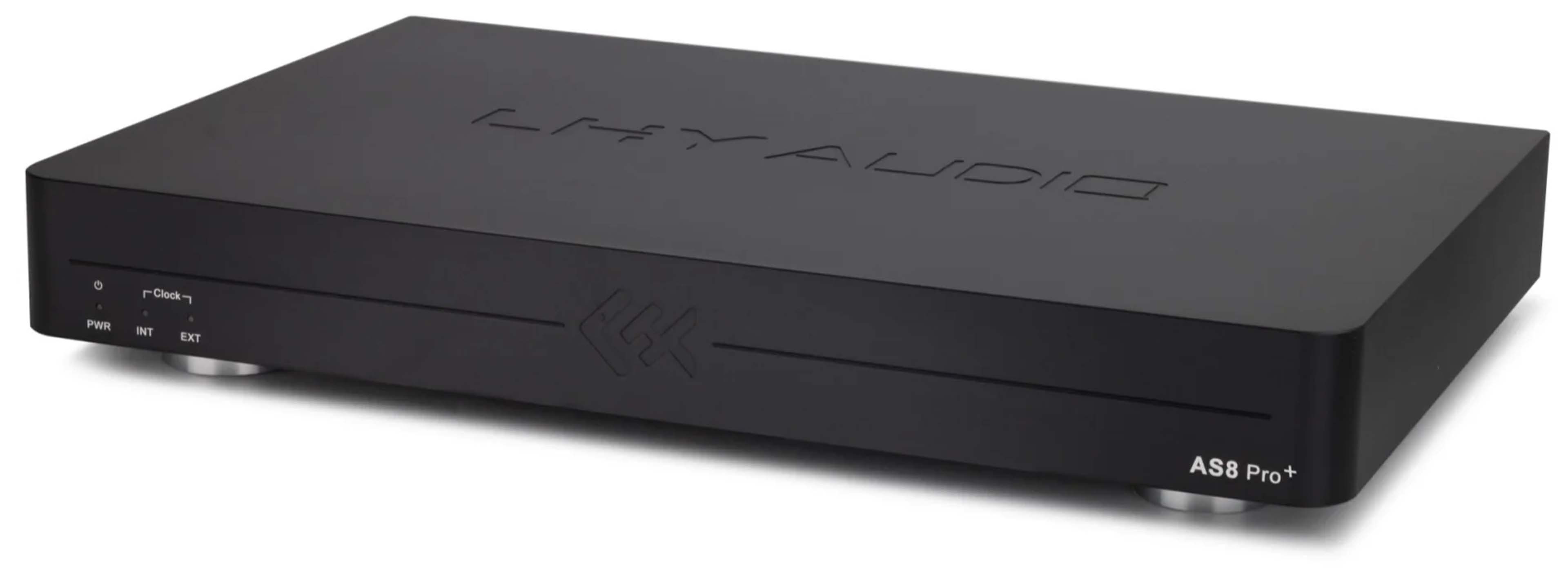 LHY AUDIO AS8 PRO+ Network Switch 6x RJ45 2x Optical Fiber Black