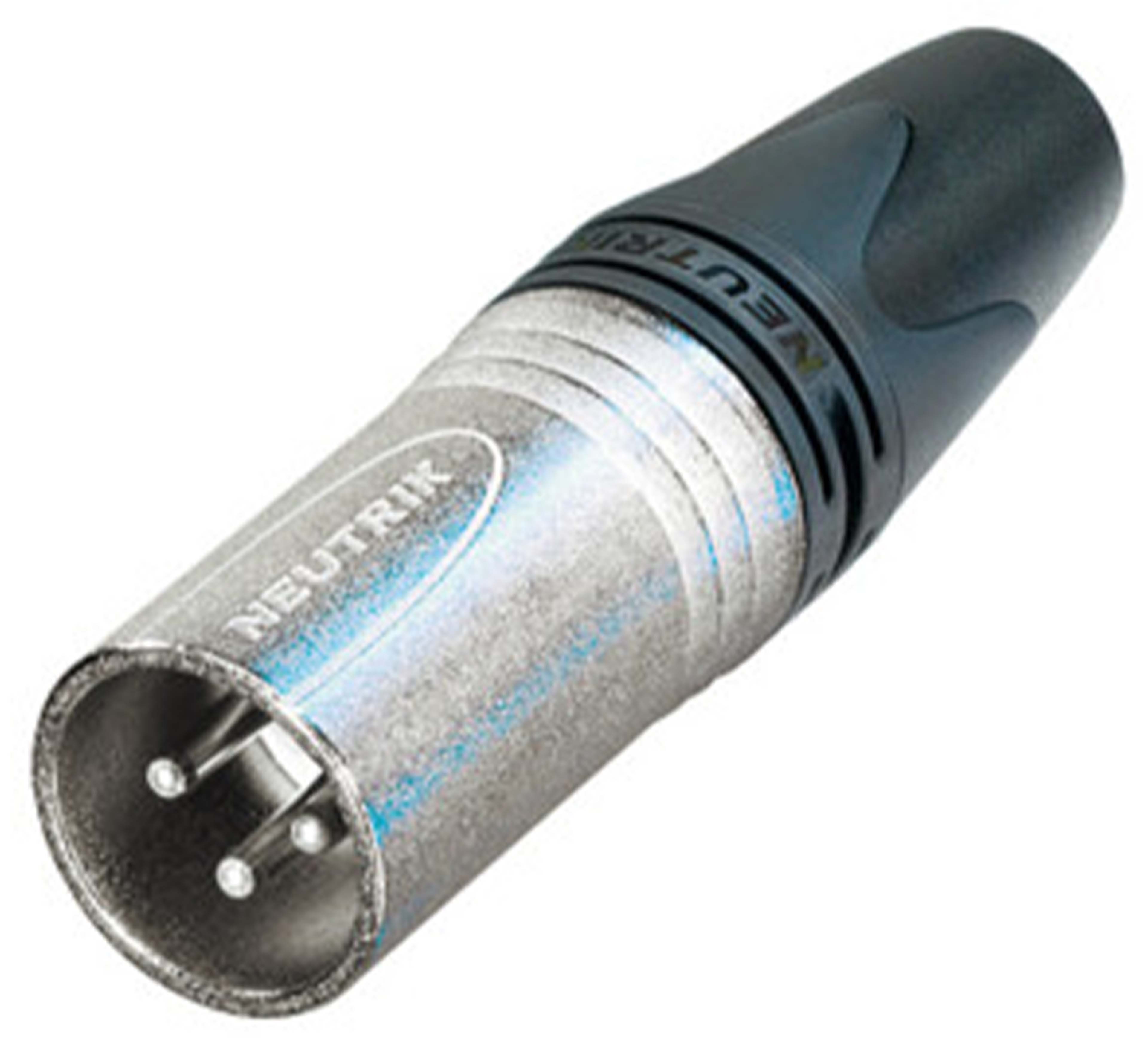 NEUTRIK NC3MXX-14 XLR Connector 3-Pin Male Silver Plated Ø10mm (Unit)