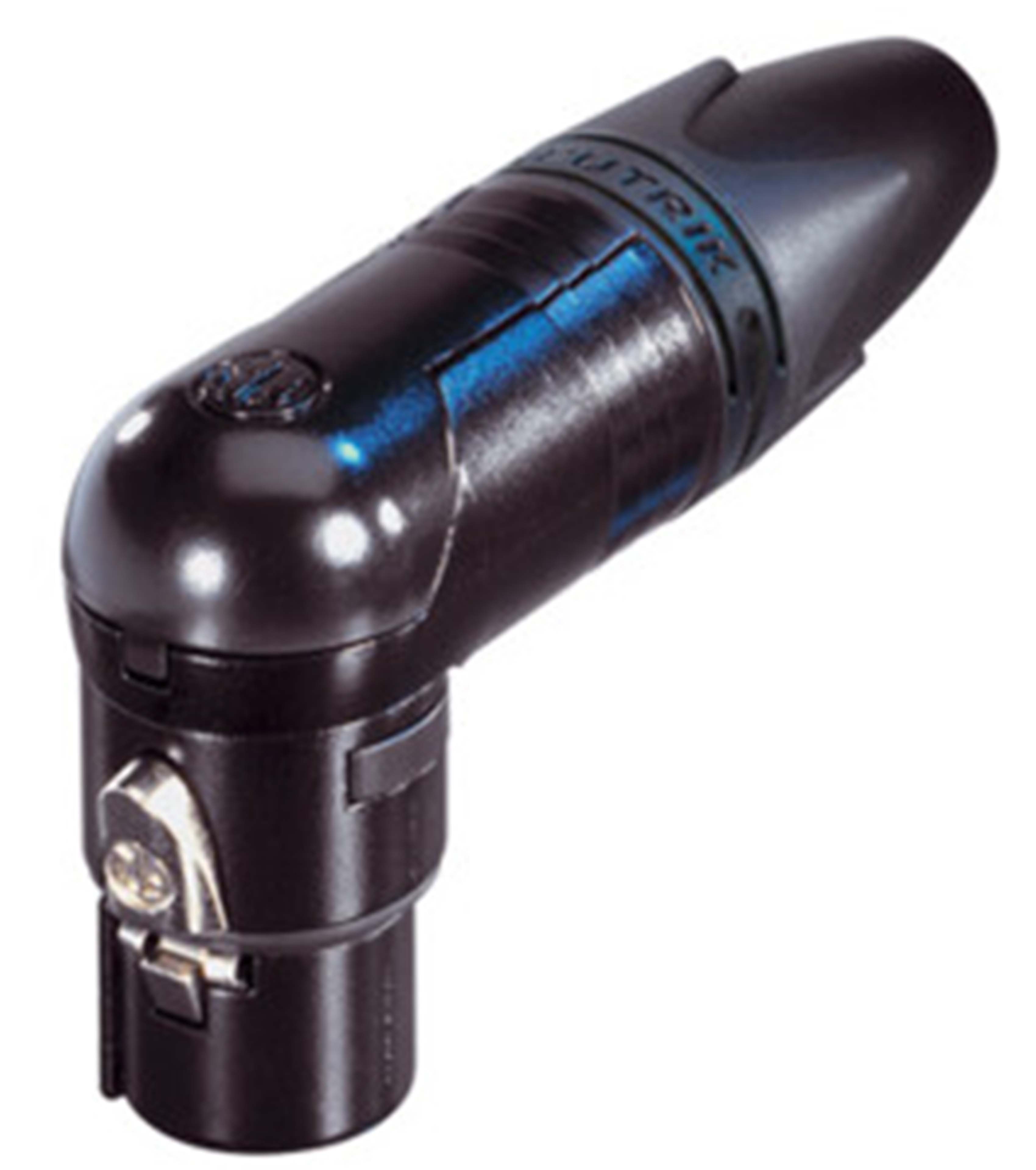 NEUTRIK NC3FRX-B XLR Connector 3-Pin Female 90° Angled Gold Plated Ø8mm (Unit)