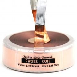 JANTZEN AUDIO CROSS COIL 000-7546 Foil Coil Copper 14AWG 6.5mH 0.77 Ohm