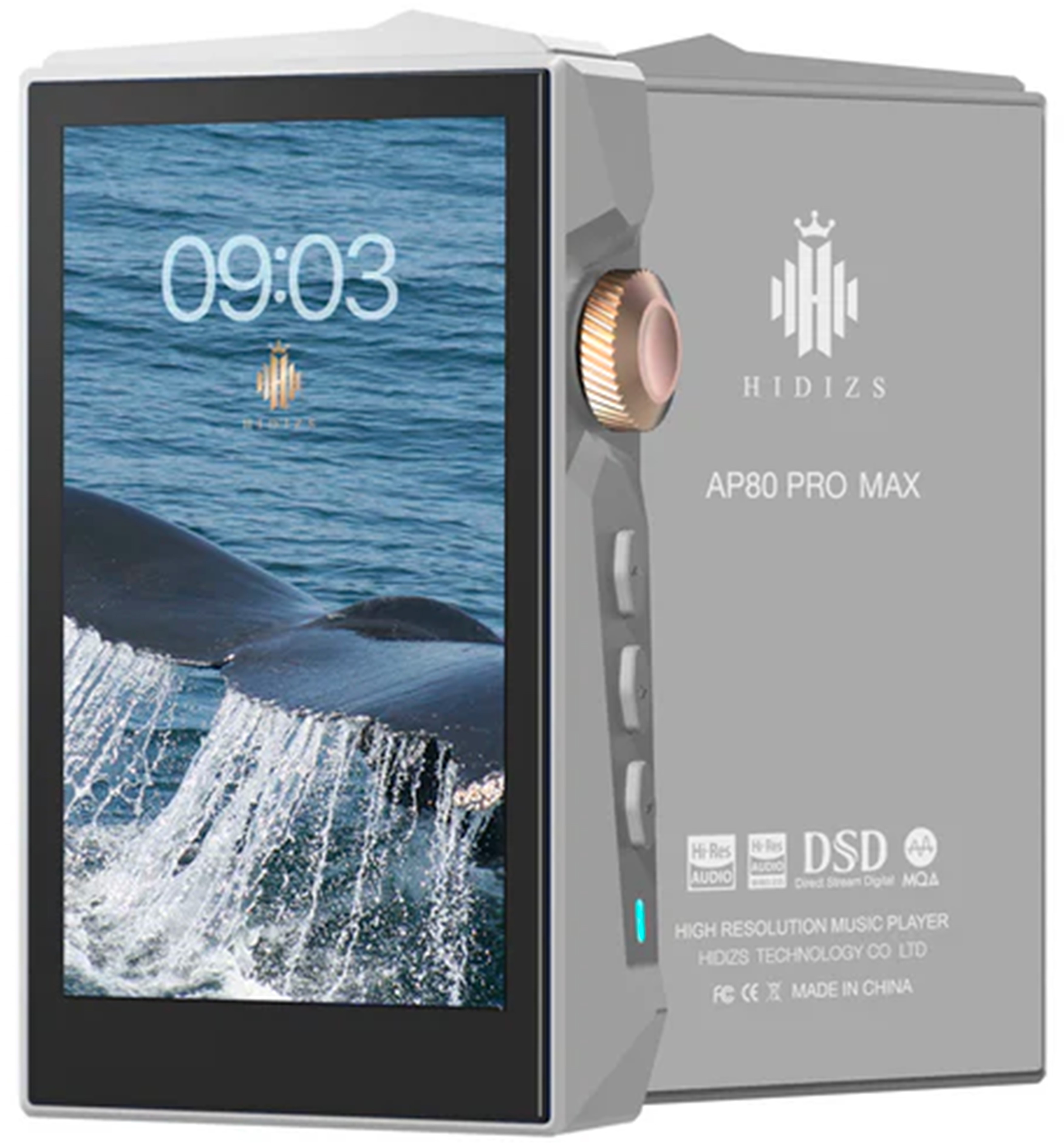 HIDIZS AP80 PRO MAX Baladeur Numérique DAP 2xES9219C 32bit 384kHz DSD256 Gris