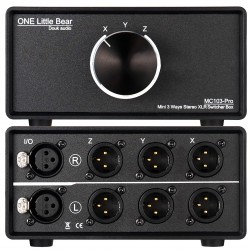DOUK AUDIO Little Bear MC103-Pro Balanced audio converter XLR 1-in-3-out With Passive Stereo Switch