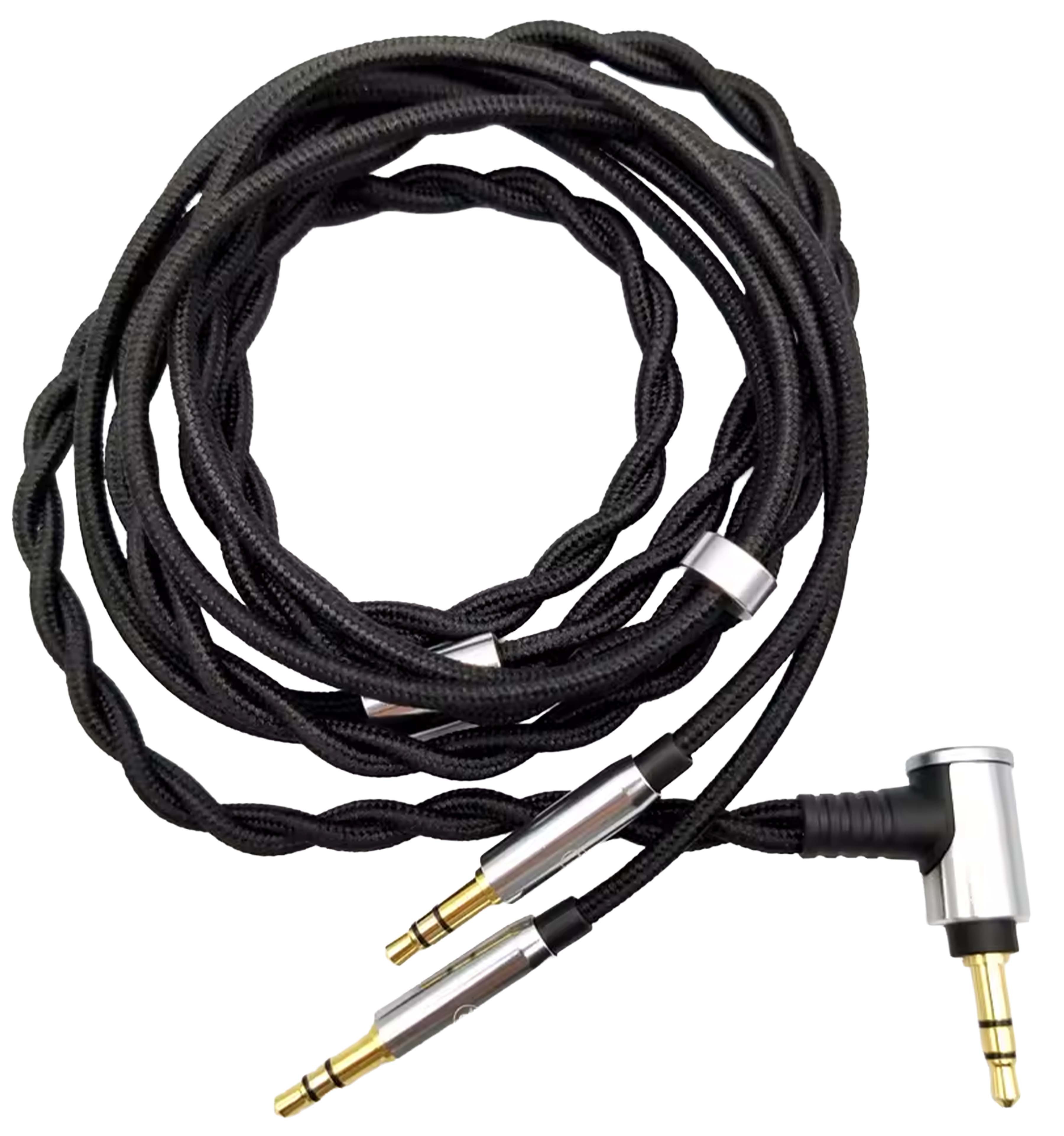 Headphone Cable 3.5mm Jack to 2x 3.5mm Jack OFC Copper 1.5m