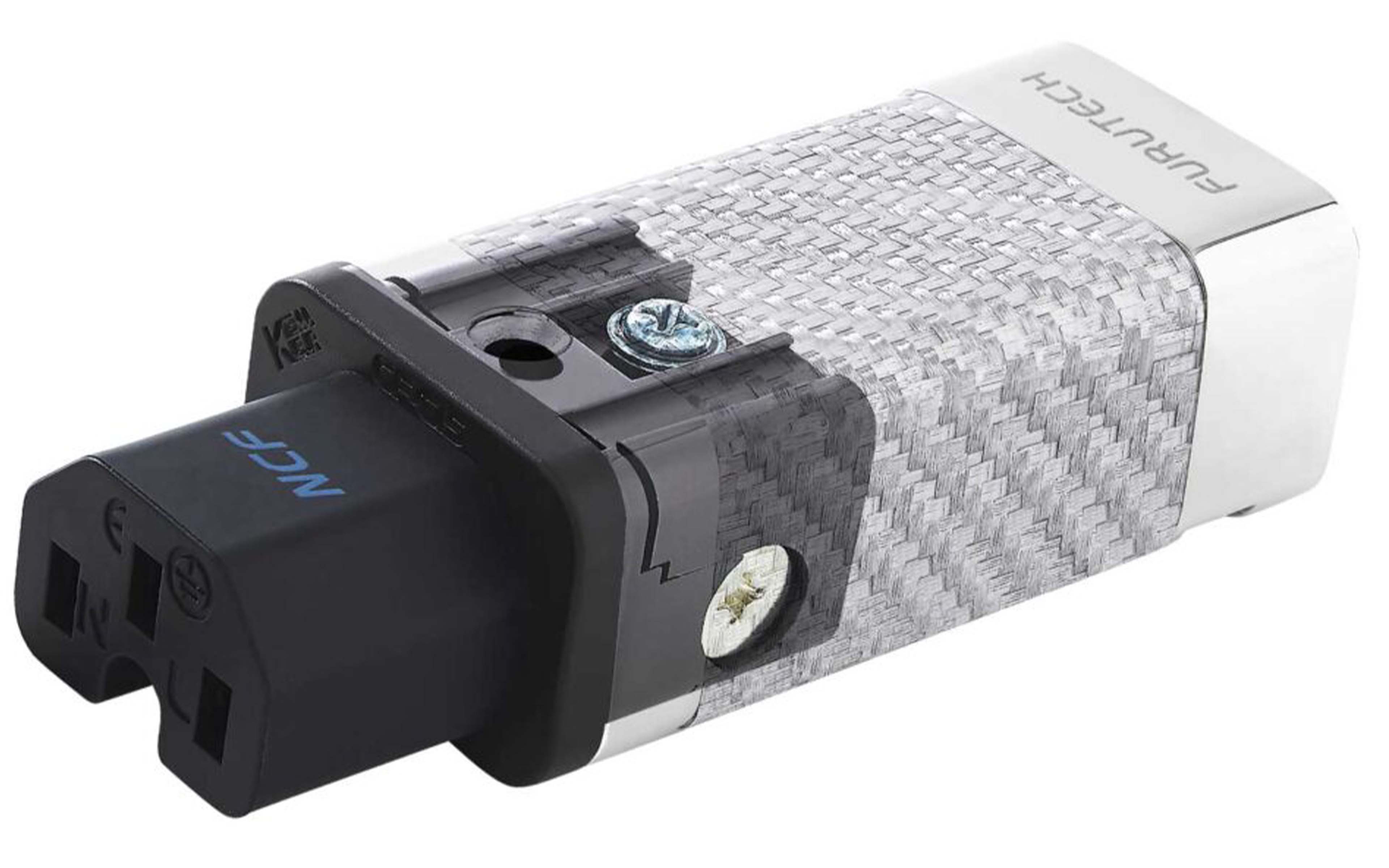 FURUTECH CF-C15 NCF (R) Connecteur IEC C15 NCF Cuivre Plaqué Rodhium Traitement Alpha Ø16mm