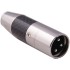 FURUTECH CF-601M (R) Rhodium Plated 3 Way Male XLR Connector Ø10mm (Unit)