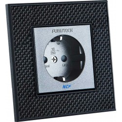 FURUTECH FT-SWS-NCF PLUS (R) Embase Secteur Schuko Type F Cuivre Pur Plaqué Rhodium 250VAC 16A