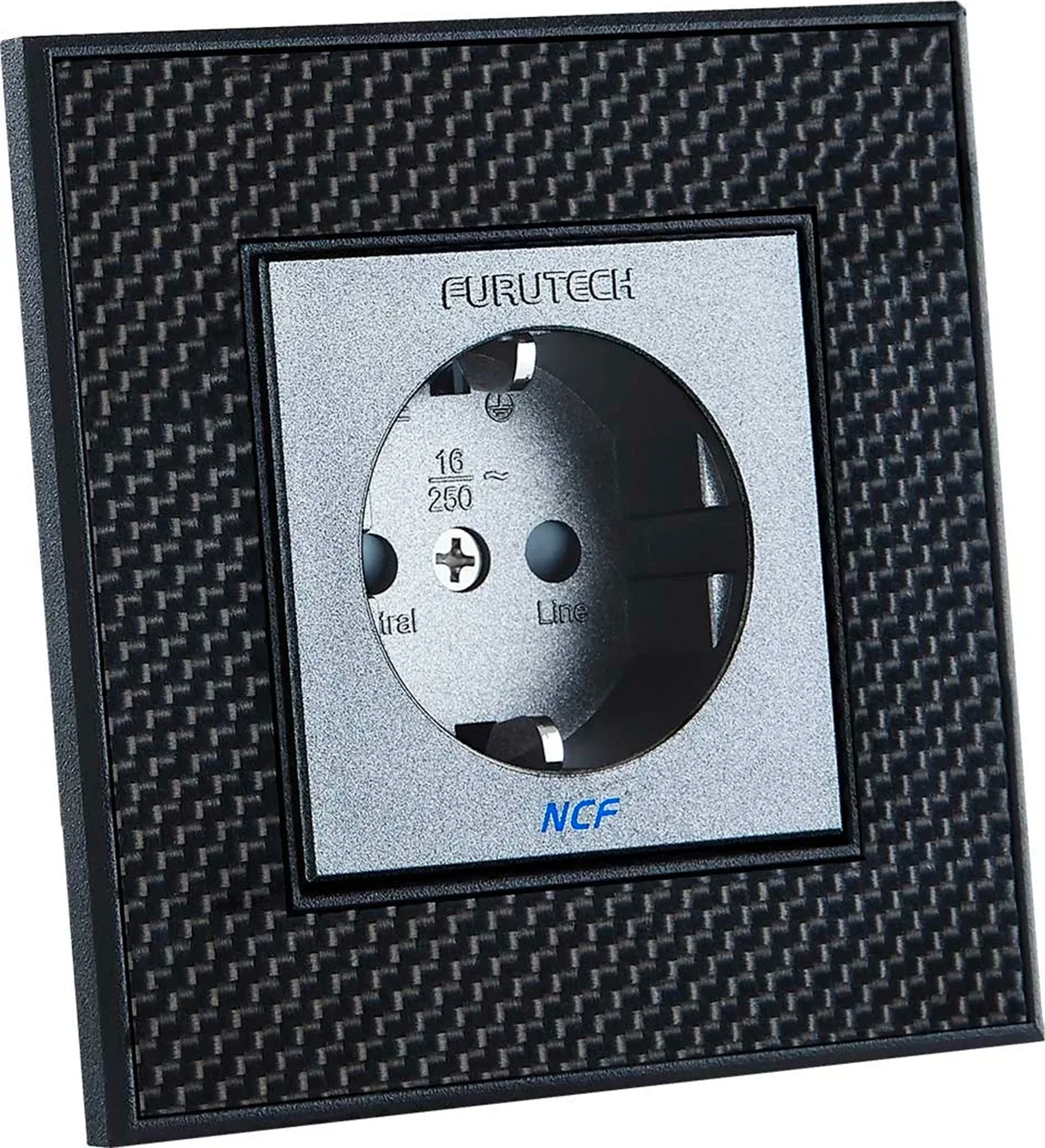 FURUTECH FT-SWS-NCF PLUS (R) Embase Secteur Schuko Type F Cuivre Pur Plaqué Rhodium 250VAC 16A