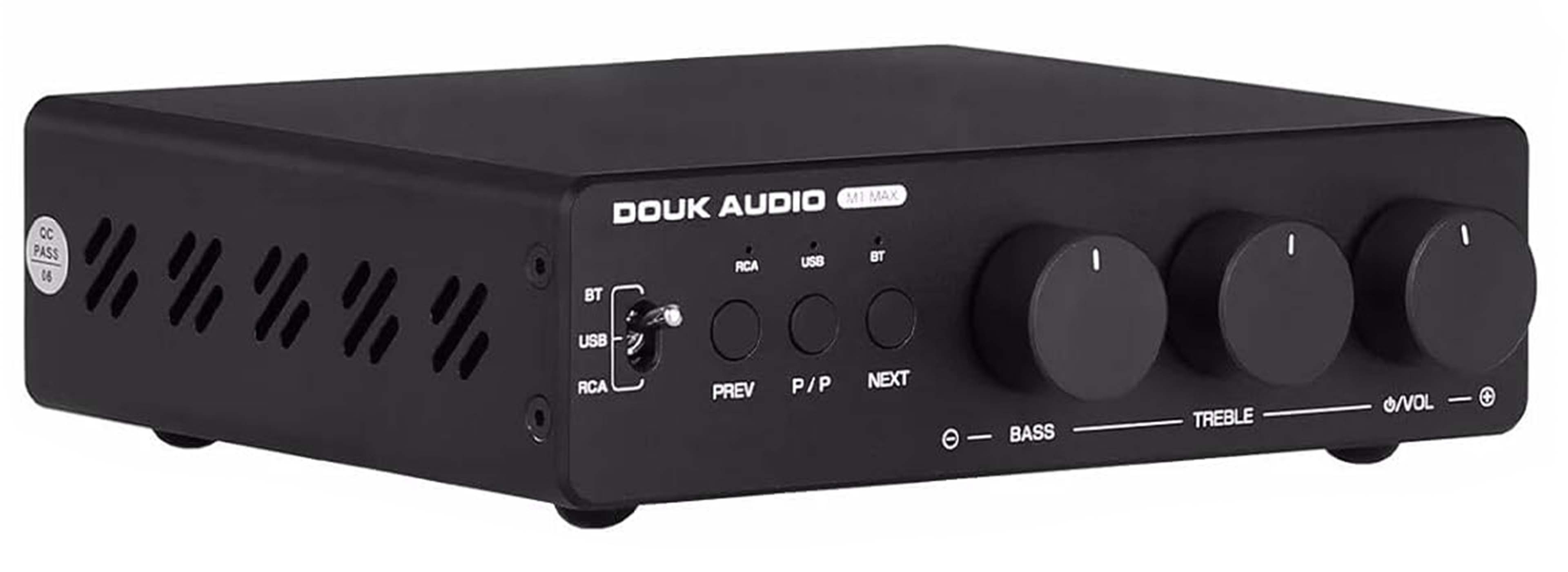 DOUK AUDIO M1 MAX Amplificateur Intégré Class D TPA3255 Bluetooth 5.1 aptX HD 2x120W 4 Ohms