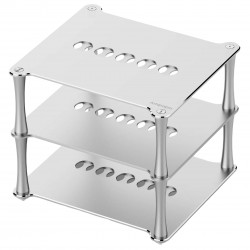 AMPAPA BK1 Aluminium Stand for HiFi Device 3-Tier 190x210x180 Silver