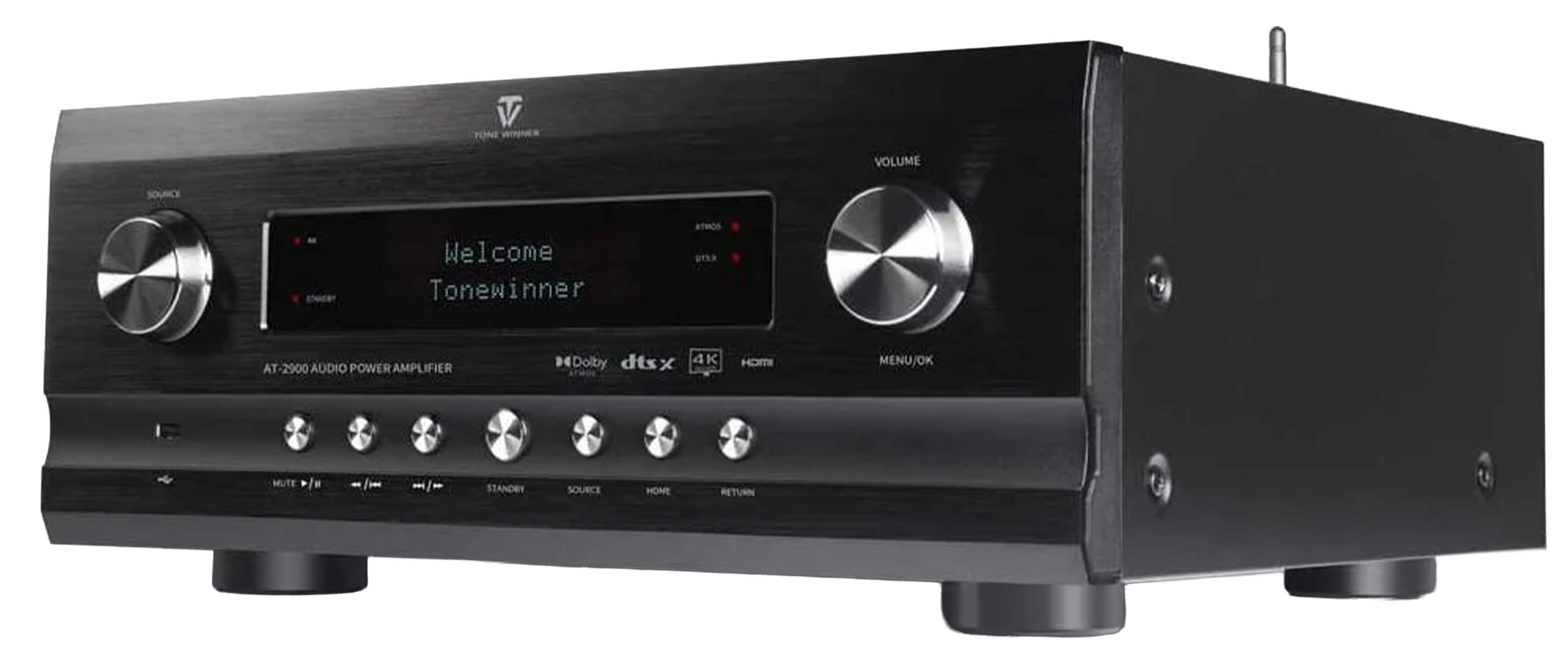 TONEWINNER AT-2900 Processeur Audio-Vidéo Amplificateur Home-Cinéma Dolby Atmos DTS:X 9 Canaux 