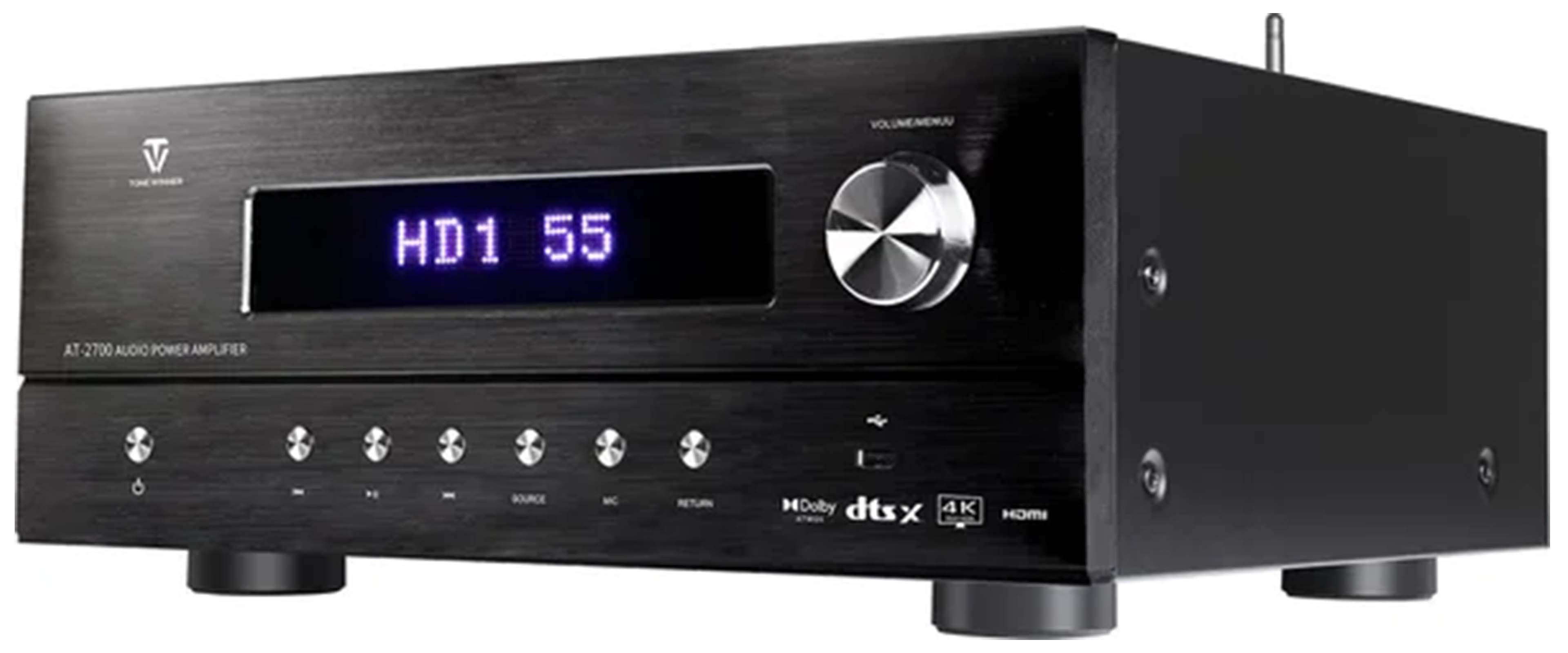 TONEWINNER AT-2700 AV Processor Home-Theater Amplifier Dolby Atmos DTS:X 7 Channels 