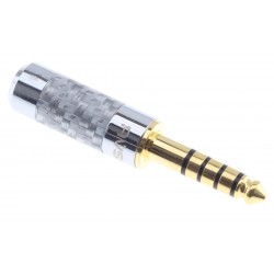 Jack 4.4mm Connector TRRRS Male 24k Gold-Plated Ø6mm (Unit)