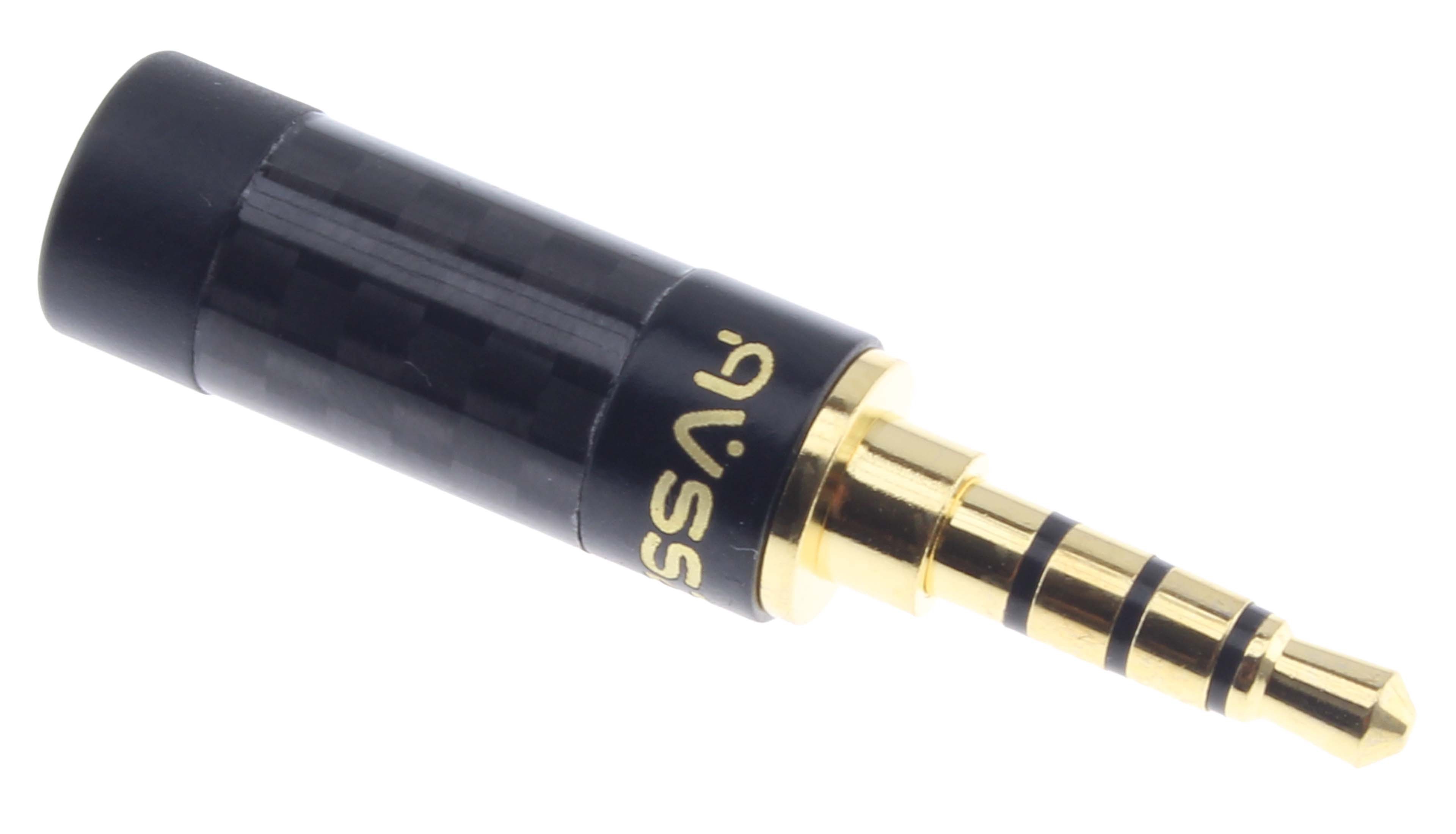 Jack 3.5mm Connector TRRS Male 24k Gold-Plated Ø6mm (Unit)
