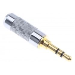 Jack 3.5mm Connector TRS Male 24k Gold-Plated Ø6mm (Unit)