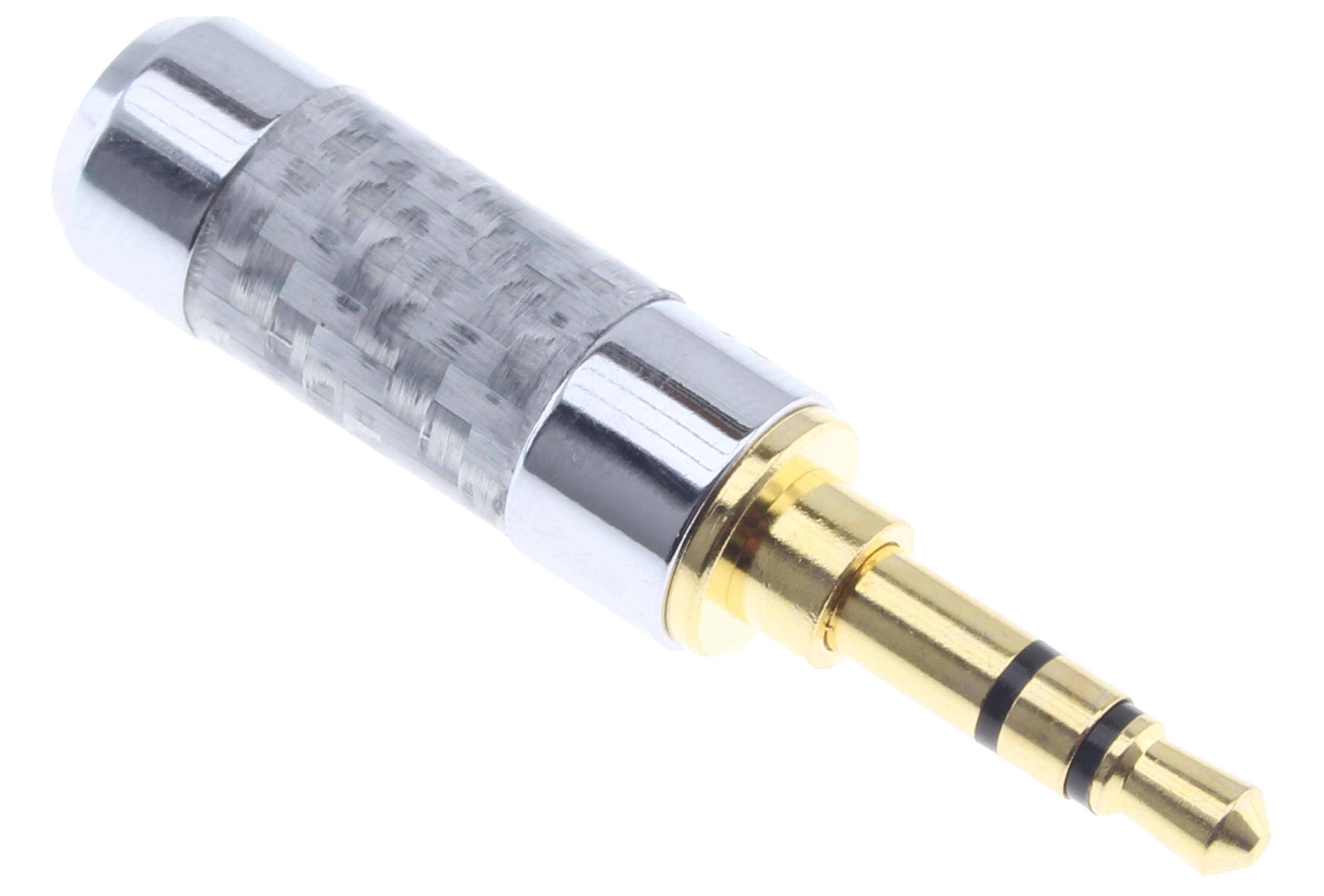 Jack 3.5mm Connector TRS Male 24k Gold Plated Ø6mm (Unit)