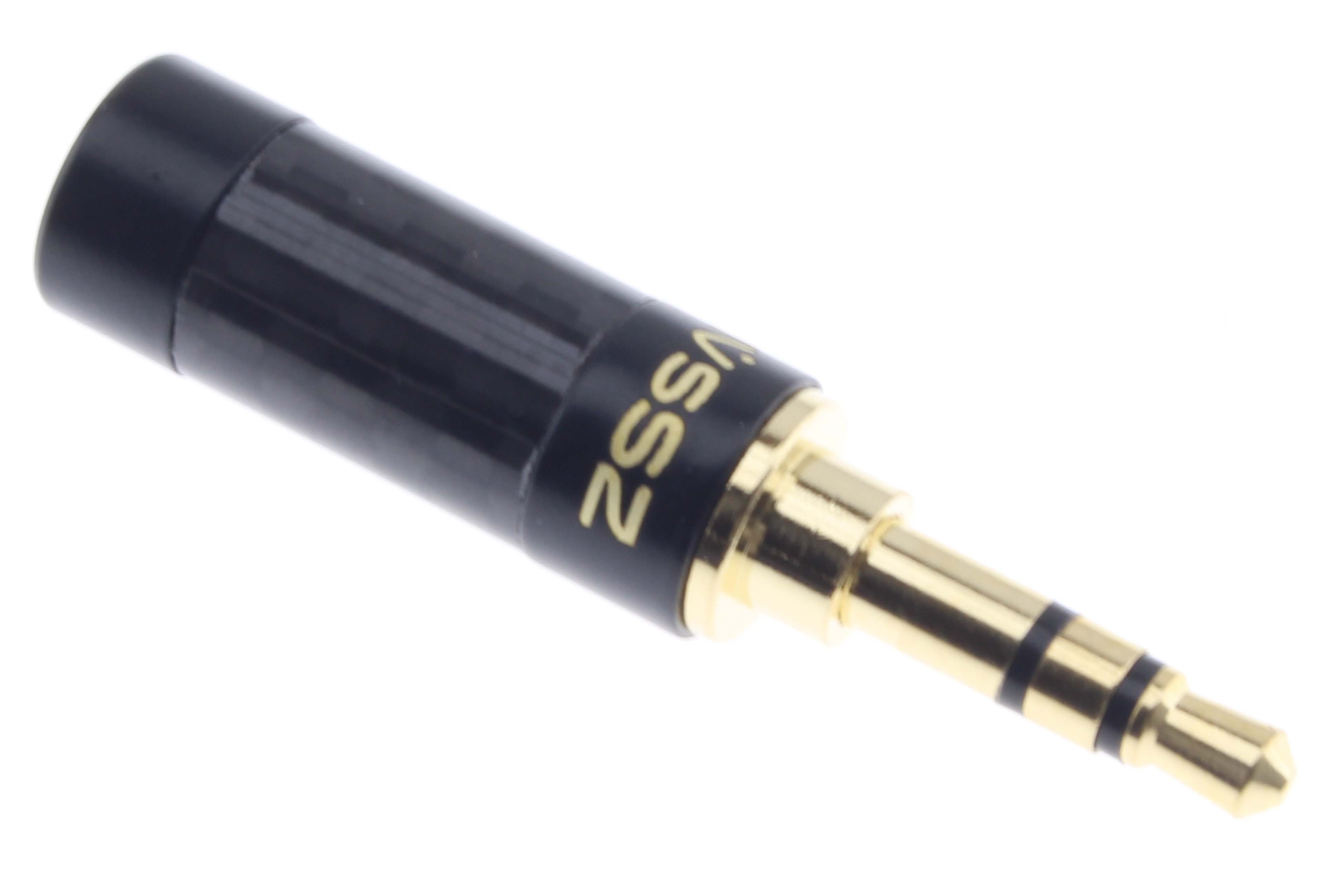 Jack 3.5mm Connector TRS Male 24k Gold Plated Ø6mm (Unit)